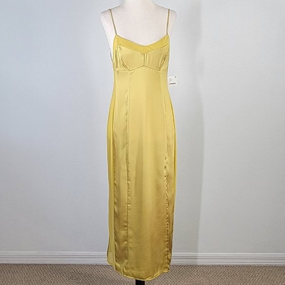 FREE PEOPLE INTIMATELY city cool midi slip dress Sz S NEW - Picture 2 of 11